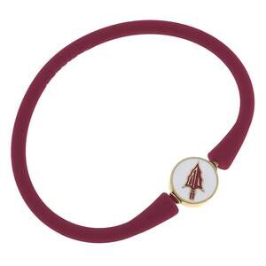 NEW CANVAS STYLE women's florida state seminoles enamel silicone bali bracelet i